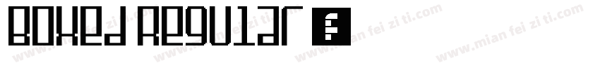 Boxed Regular 粗体字体转换